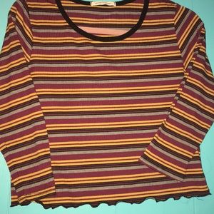 Caution to the Wind striped long sleeve